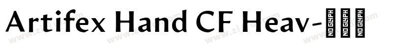 Artifex Hand CF Heav字体转换